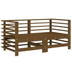 vidaXL Ecksofas mit Kissen 2 Stk. Honigbraun Massivholz Kiefer