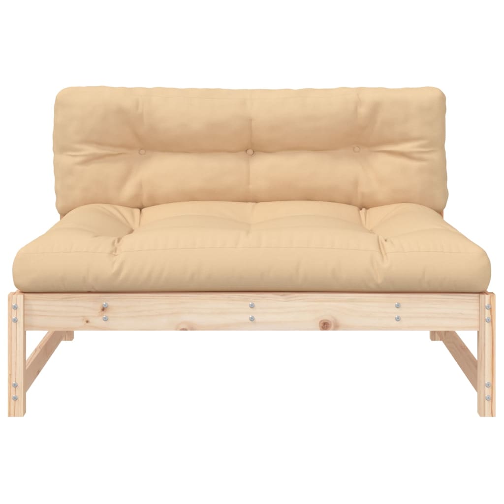 vidaXL Mittelsofa 120x80 cm Massivholz Kiefer