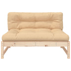 vidaXL Mittelsofa 120x80 cm Massivholz Kiefer