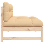vidaXL Mittelsofa 120x80 cm Massivholz Kiefer