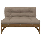 vidaXL Mittelsofa Honigbraun 120x80 cm Massivholz Kiefer