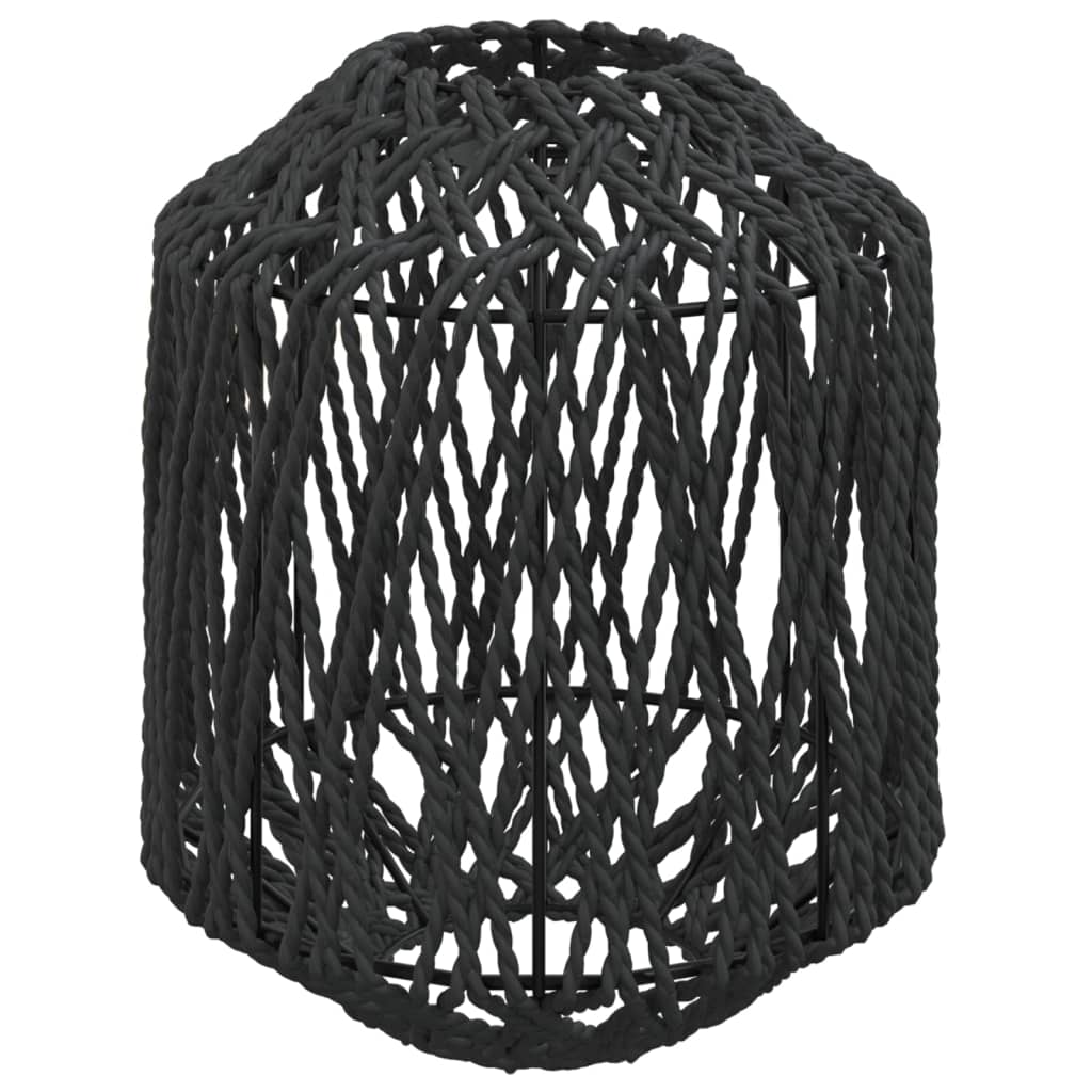 vidaXL Lampenschirm Schwarz Ø23x28 cm Eisen und Papier