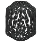 vidaXL Lampenschirm Schwarz Ø23x28 cm Eisen und Papier