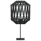 vidaXL Lampenschirm Schwarz Ø23x28 cm Eisen und Papier
