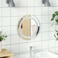 vidaXL LED-Badspiegel 30 cm Rund