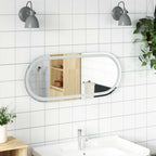 vidaXL LED-Badspiegel 60x25 cm Oval