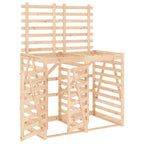 vidaXL Mülltonnenbox für 2 Tonnen Massivholz Kiefer
