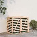 vidaXL Mülltonnenbox für 2 Tonnen Massivholz Kiefer