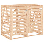 vidaXL Mülltonnenbox für 2 Tonnen Massivholz Kiefer
