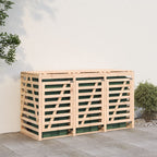 vidaXL Mülltonnenbox für 3 Tonnen Massivholz Kiefer