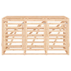 vidaXL Mülltonnenbox für 3 Tonnen Massivholz Kiefer