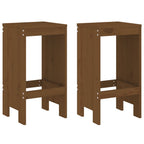 vidaXL 3-tlg. Gartenbar-Set Honigbraun Massivholz Kiefer