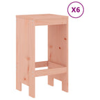 vidaXL 7-tlg. Gartenbar-Set Massivholz Douglasie