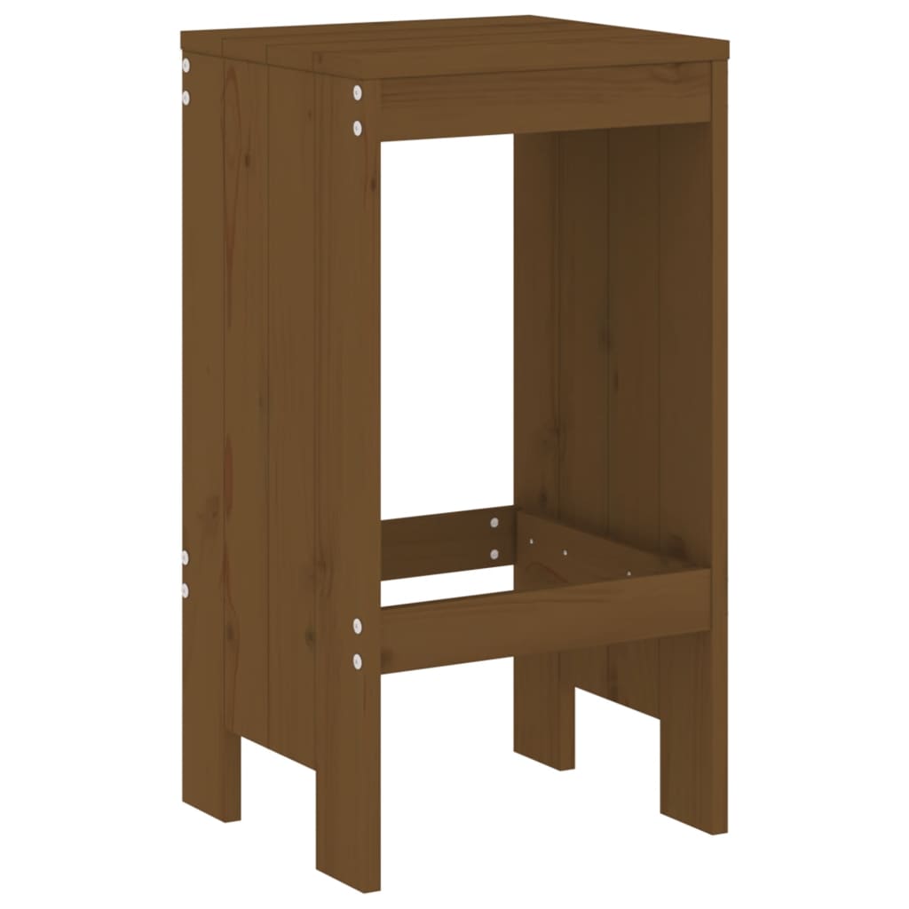 vidaXL 9-tlg. Gartenbar-Set Honigbraun Massivholz Kiefer