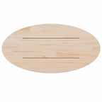 vidaXL Tischplatte 60x30x2,5 cm Massivholz Kiefer Oval