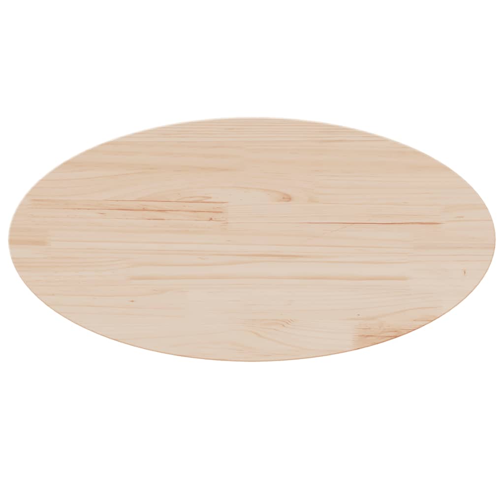 vidaXL Tischplatte 60x30x2,5 cm Massivholz Kiefer Oval