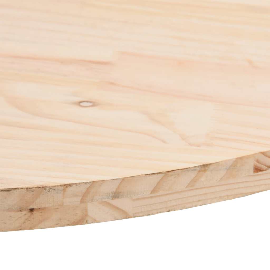 vidaXL Tischplatte 60x30x2,5 cm Massivholz Kiefer Oval