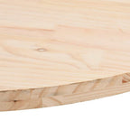 vidaXL Tischplatte 60x30x2,5 cm Massivholz Kiefer Oval