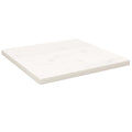 vidaXL Tischplatte Weiß 40x40x2,5 cm Massivholz Kiefer Quadratisch