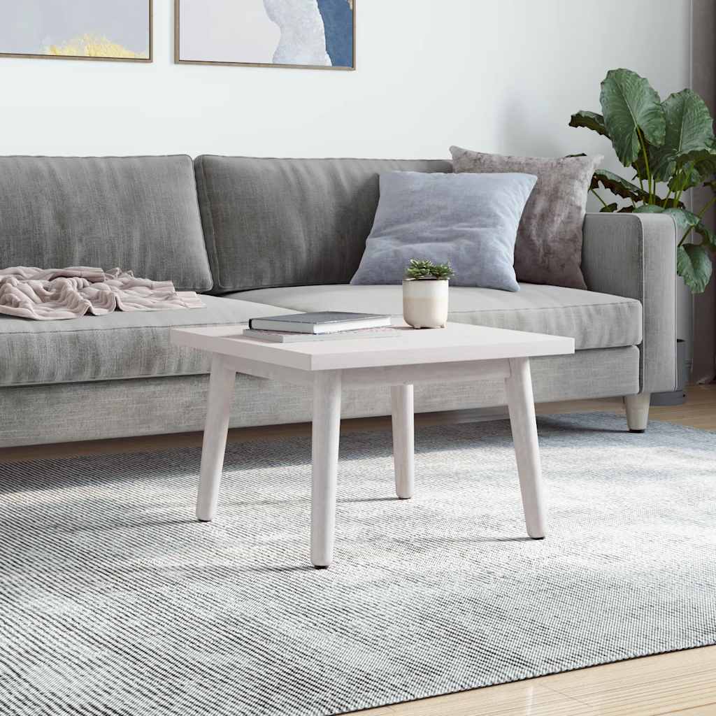 vidaXL Tischplatte Weiß 40x40x2,5 cm Massivholz Kiefer Quadratisch