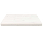 vidaXL Tischplatte Weiß 40x40x2,5 cm Massivholz Kiefer Quadratisch