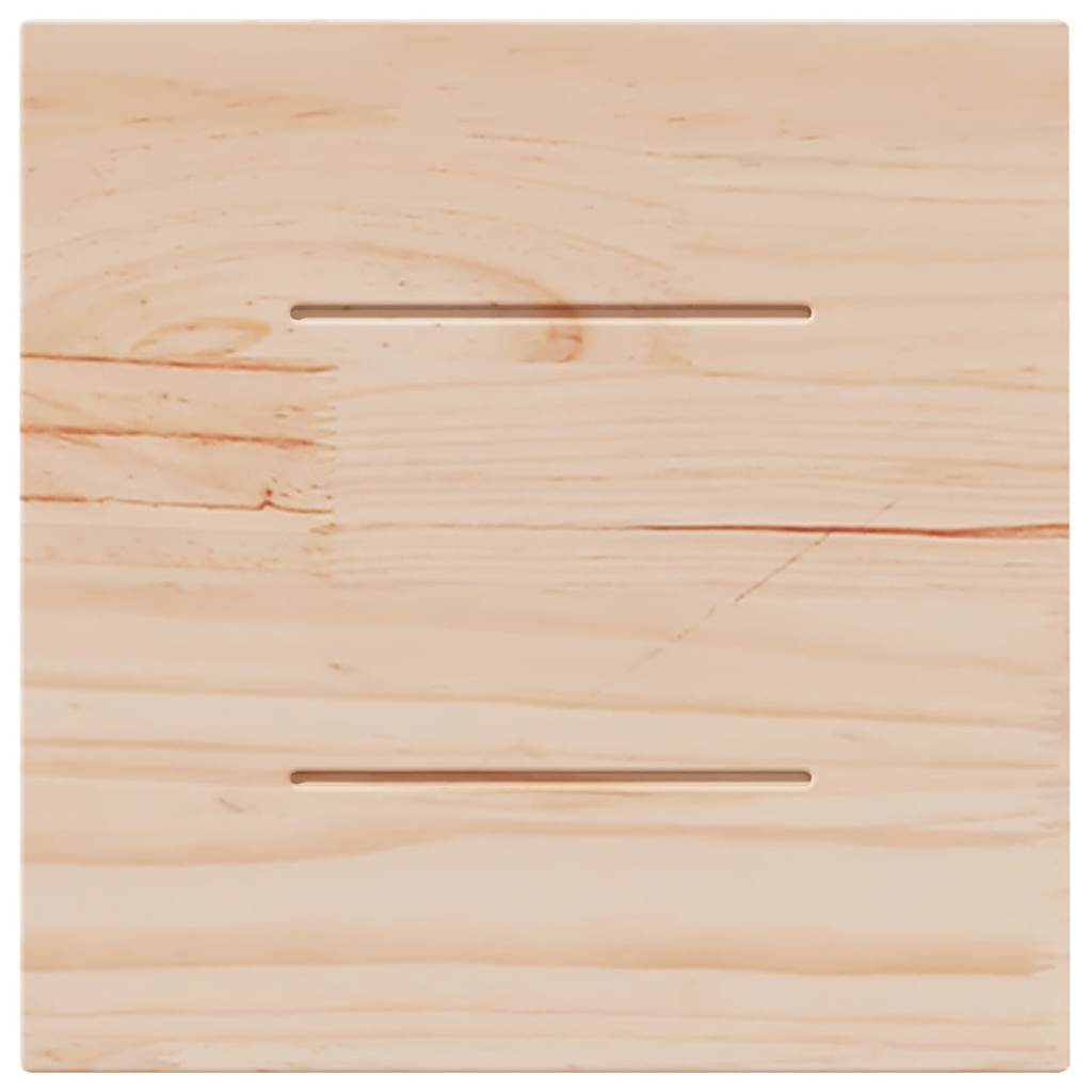 vidaXL Tischplatte Weiß 40x40x2,5 cm Massivholz Kiefer Quadratisch