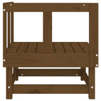 vidaXL Garten-Ecksofa Honigbraun Massivholz Kiefer