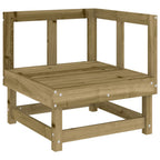 vidaXL Garten-Ecksofa Imprägniertes Kiefernholz