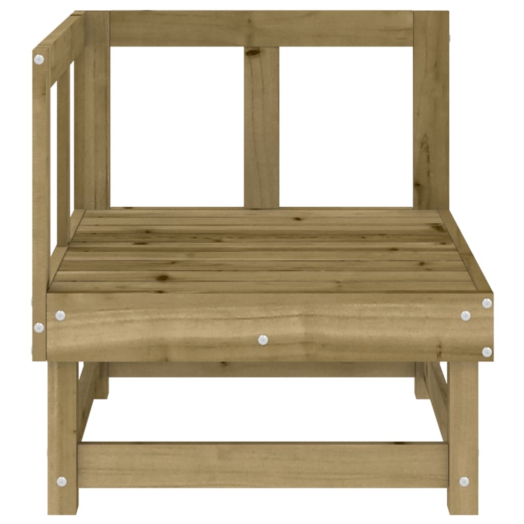 vidaXL Garten-Ecksofa Imprägniertes Kiefernholz
