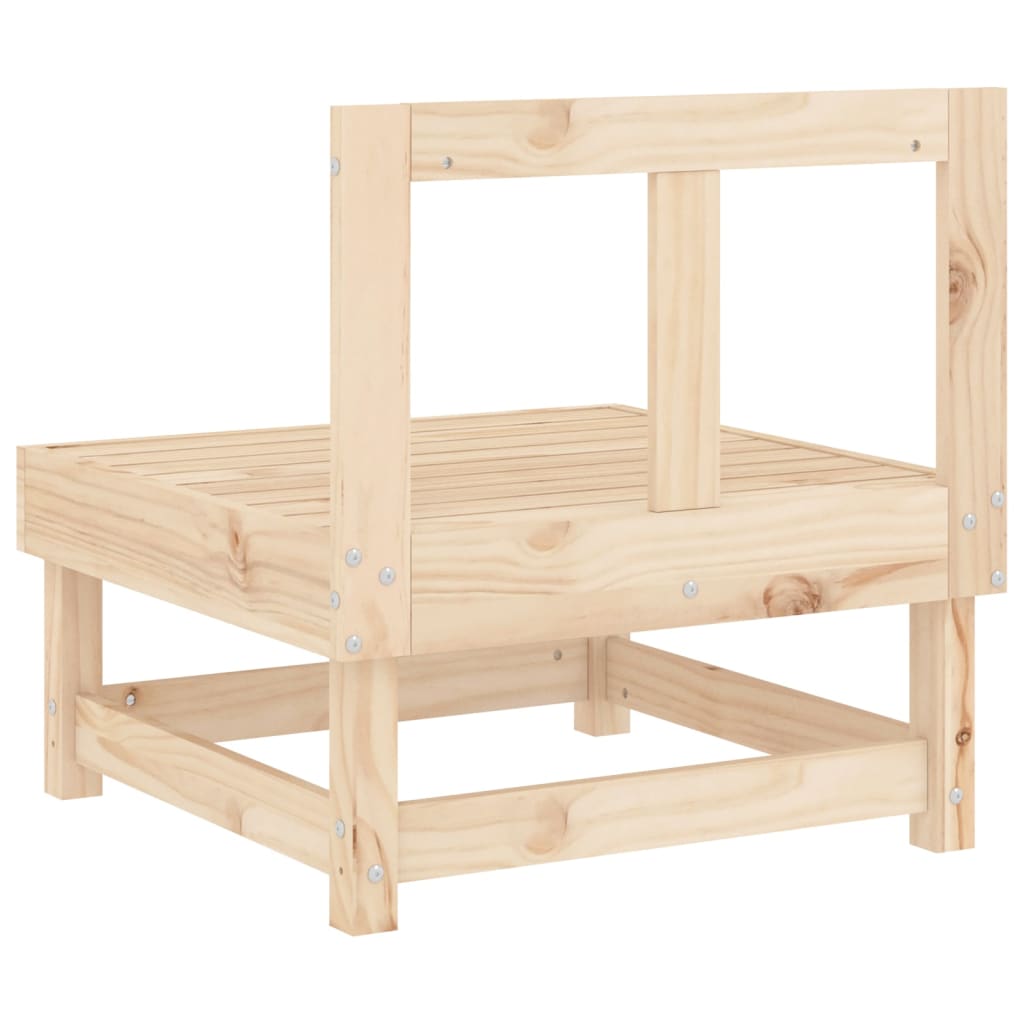 vidaXL Garten-Mittelsofa Massivholz Kiefer