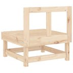 vidaXL Garten-Mittelsofa Massivholz Kiefer