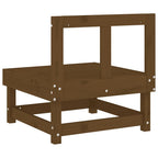 vidaXL Garten-Mittelsofa Honigbraun Massivholz Kiefer