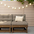 vidaXL Garten-Mittelsofa Honigbraun Massivholz Kiefer