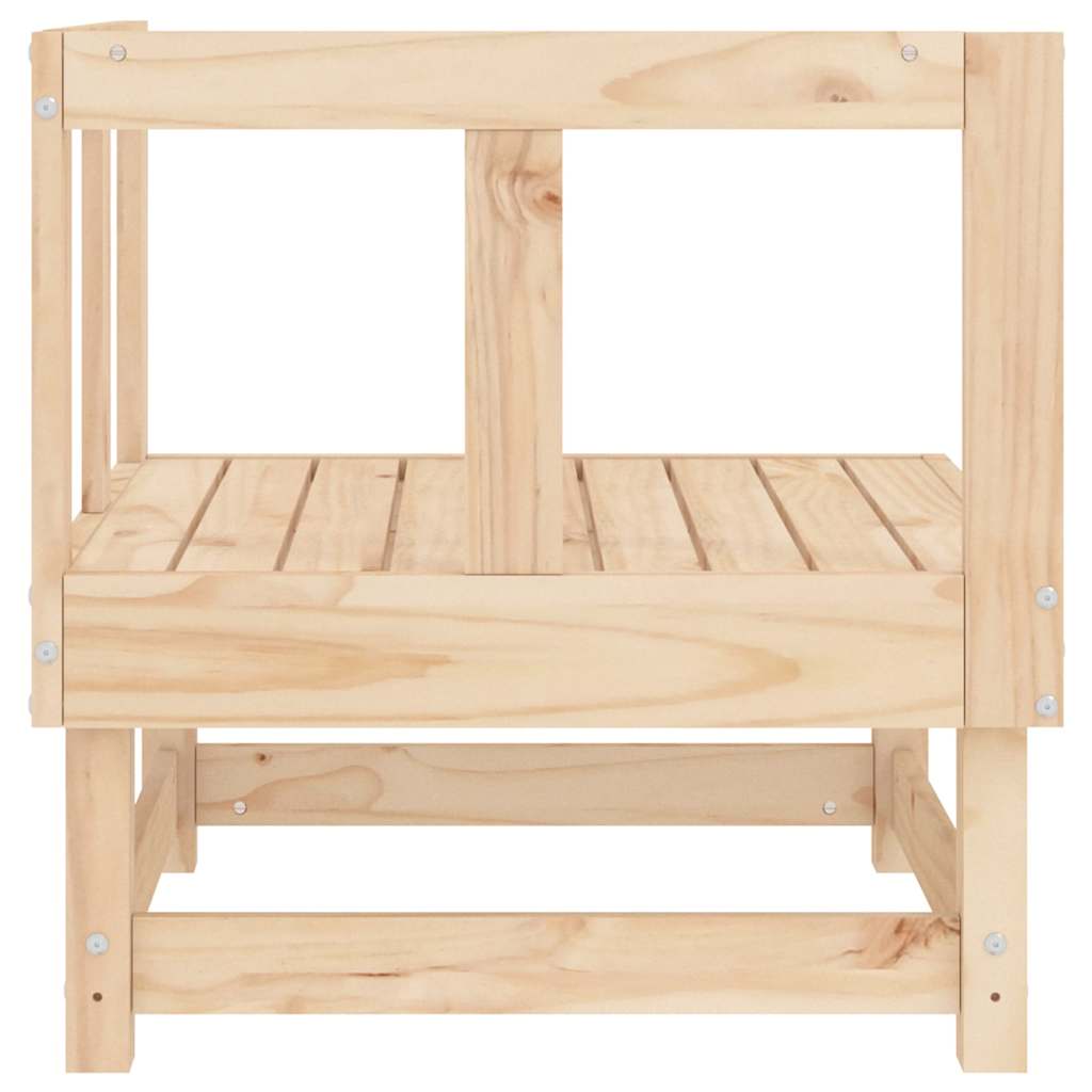 vidaXL Garten-Ecksofas 2 Stk. Massivholz Kiefer