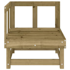 vidaXL Garten-Ecksofas 2 Stk. Kiefernholz Imprägniert
