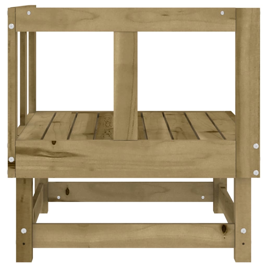 vidaXL Garten-Ecksofas 2 Stk. Kiefernholz Imprägniert