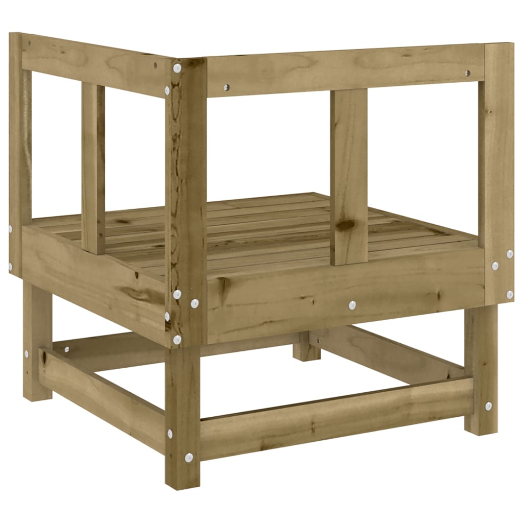vidaXL Garten-Ecksofas 2 Stk. Kiefernholz Imprägniert