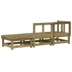 vidaXL 3-tlg. Garten-Lounge-Set Kiefernholz Imprägniert
