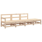 vidaXL 4-tlg. Garten-Lounge-Set Massivholz Kiefer