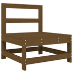 vidaXL 4-tlg. Garten-Lounge-Set Honigbraun Massivholz Kiefer