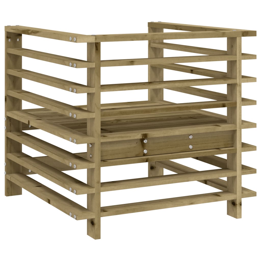 vidaXL Gartenstühle 2 Stk. Kiefernholz Imprägniert
