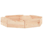 vidaXL Sandkasten mit Sitzen Achteck Massivholz Kiefer
