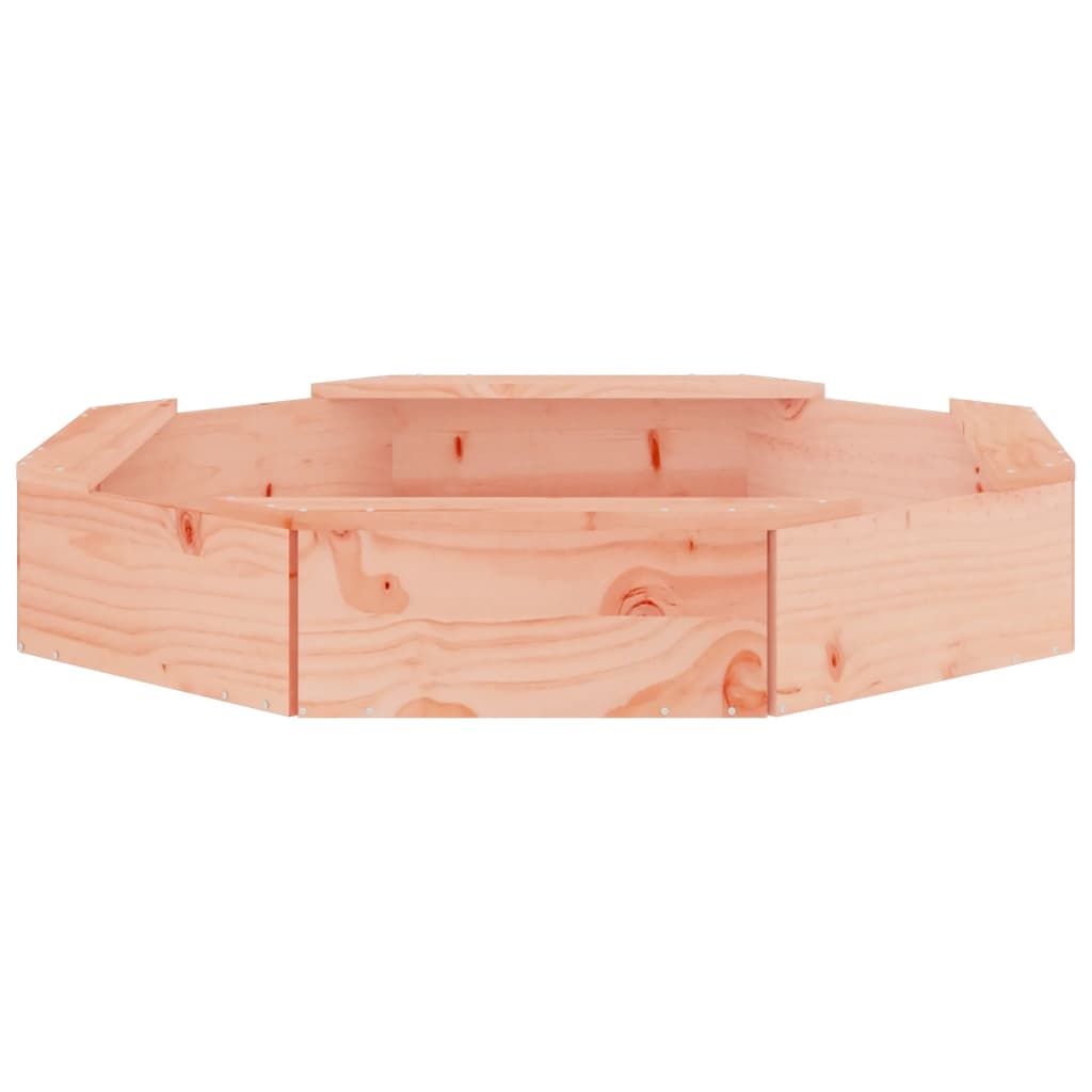 vidaXL Sandkasten mit Sitzen Achteck Massivholz Douglasie