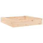 vidaXL Sandkasten mit Sitzen Quadratisch Massivholz Kiefer