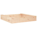 vidaXL Sandkasten mit Sitzen Quadratisch Massivholz Kiefer