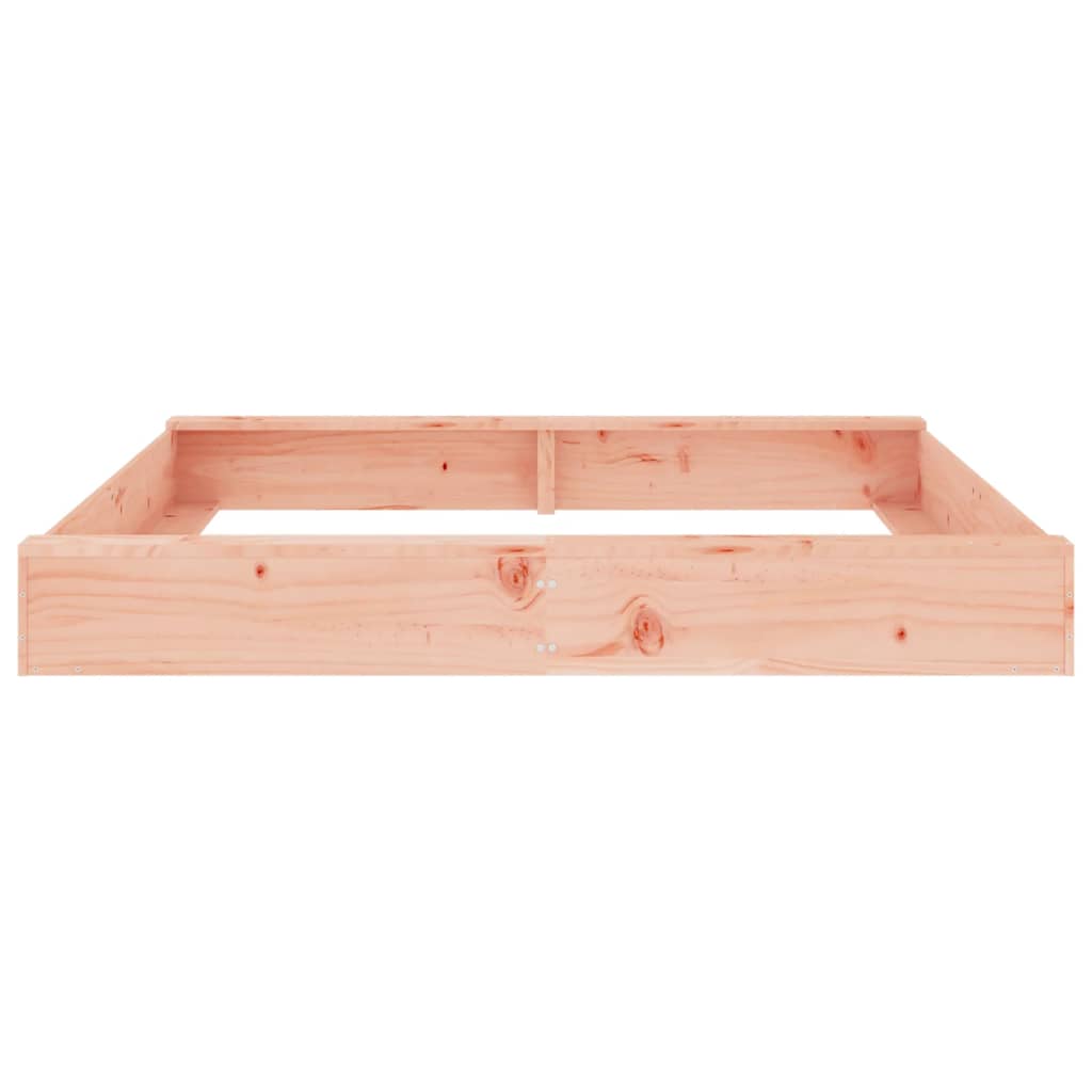 vidaXL Sandkasten mit Sitzen Quadratisch Massivholz Douglasie