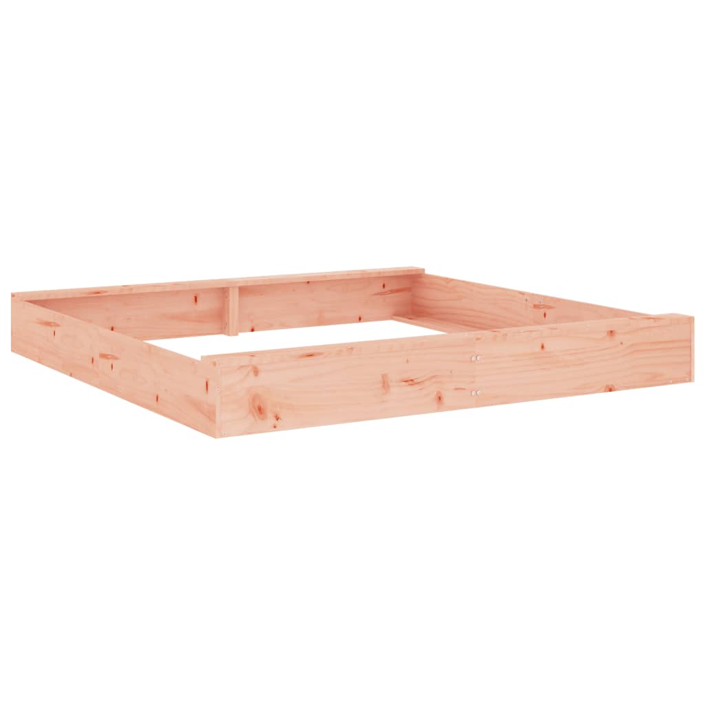 vidaXL Sandkasten mit Sitzen Quadratisch Massivholz Douglasie