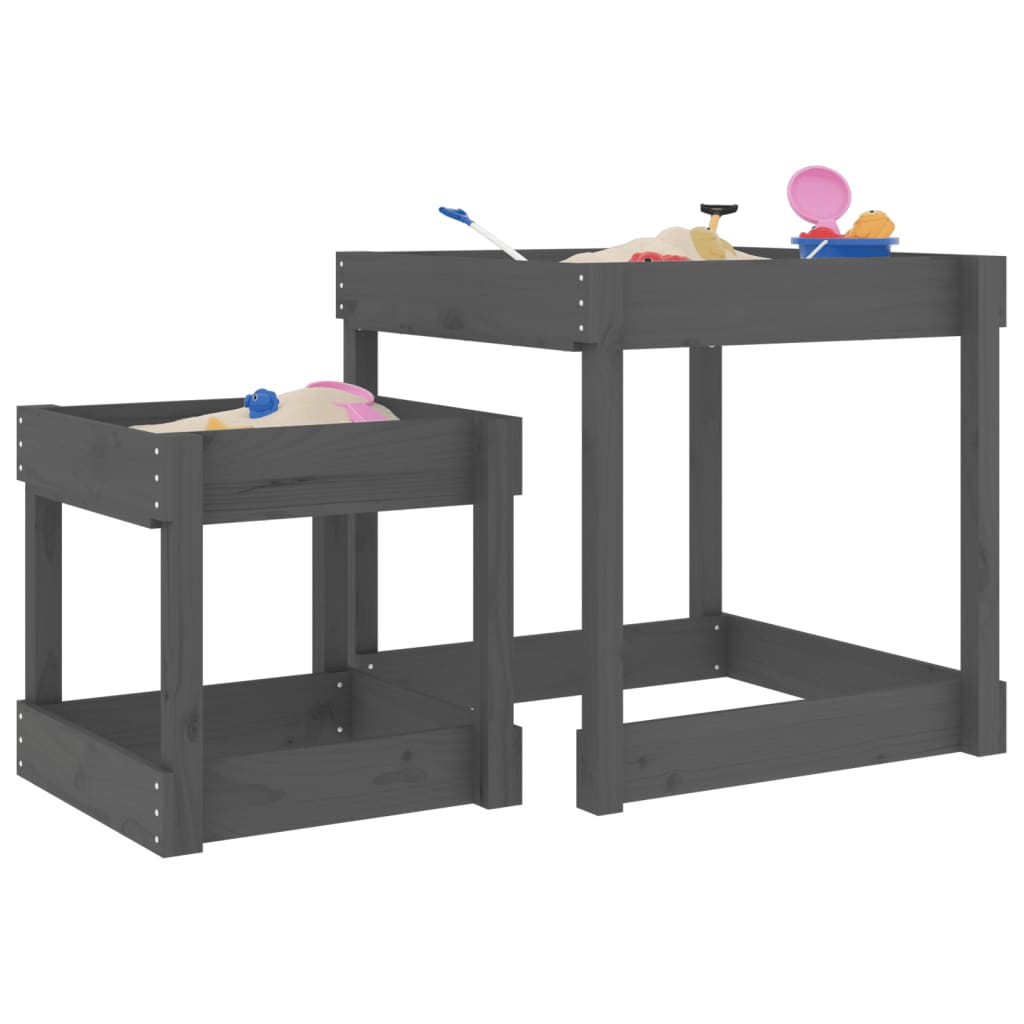 vidaXL Sand-Spieltische 2 Stk. Massivholz Kiefer