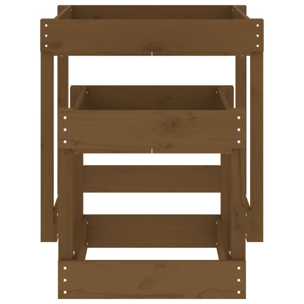 vidaXL Sand-Spieltische 2 Stk. Honigbraun Massivholz Kiefer