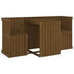 vidaXL Balkonmöbel-Set 2-Sitzer Honigbraun Massivholz Kiefer